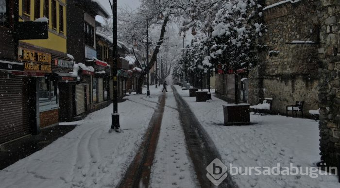 Bursa'dan kar manzaraları