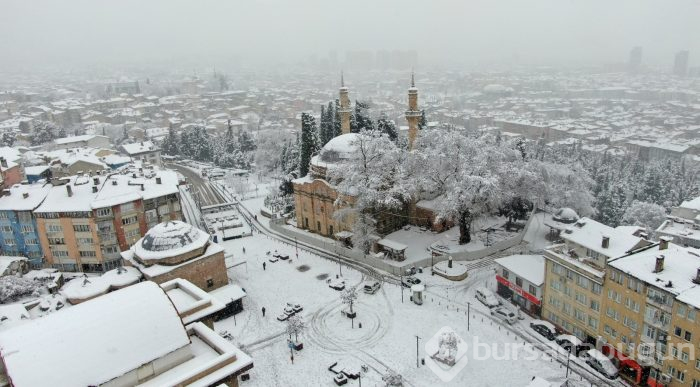 Bursa'dan kar manzaraları