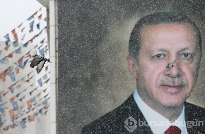 Bursa'dan kar manzaraları