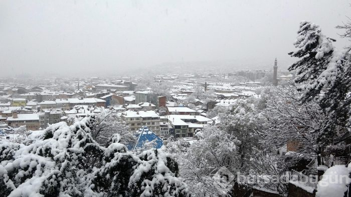 Bursa'dan kar manzaraları