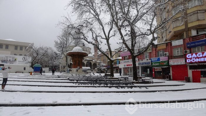 Bursa'dan kar manzaraları