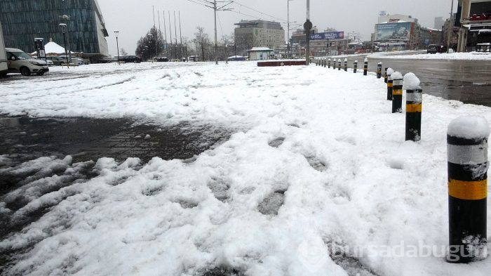 Bursa'dan kar manzaraları