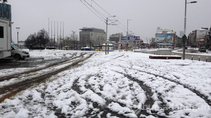 Bursa'dan kar manzaraları
