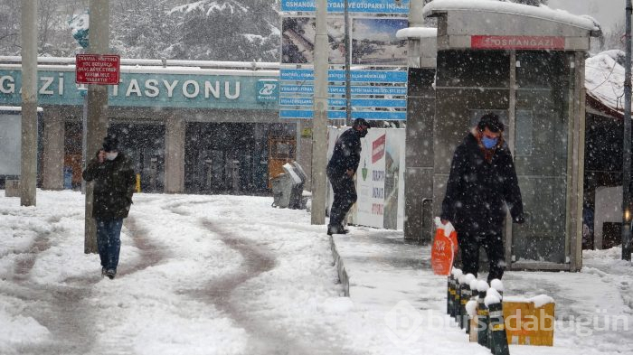 Bursa'dan kar manzaraları