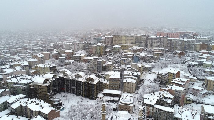 Bursa'dan kar manzaraları