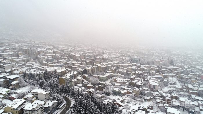 Bursa'dan kar manzaraları