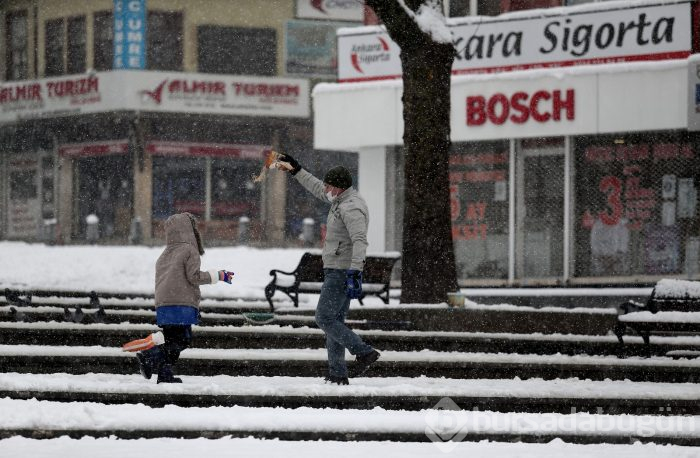 Bursa'dan kar manzaraları