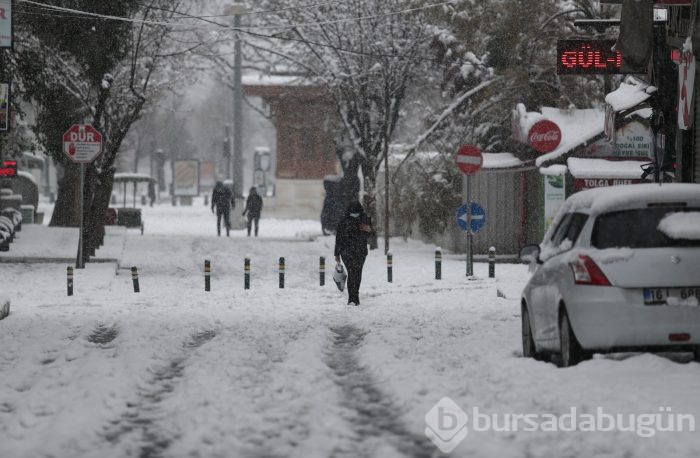 Bursa'dan kar manzaraları