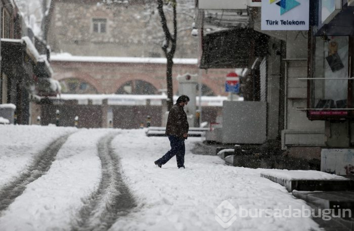 Bursa'dan kar manzaraları