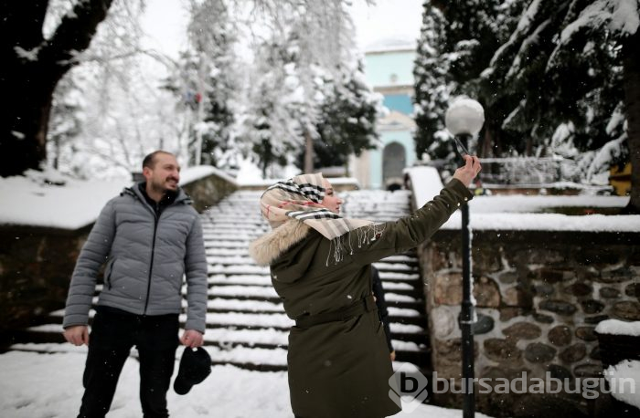 Bursa'dan kar manzaraları