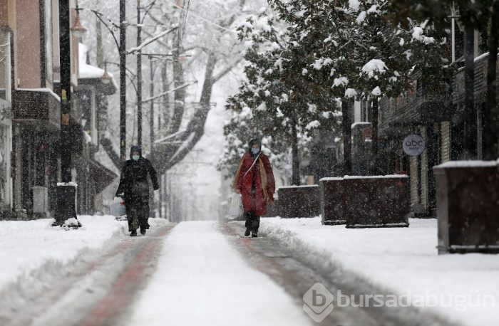 Bursa'dan kar manzaraları