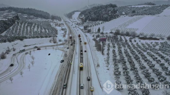 Bursa'dan kar manzaraları