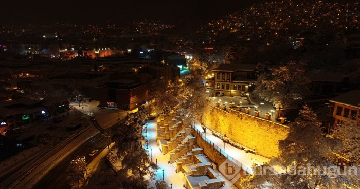 Kar Bursa'ya çok yakıştı