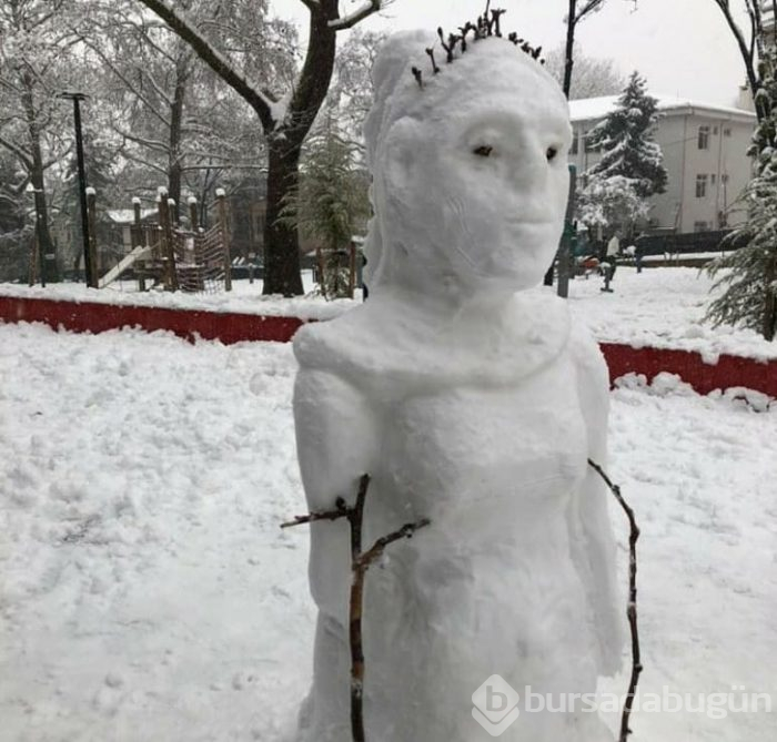 Kar Bursa'ya çok yakıştı