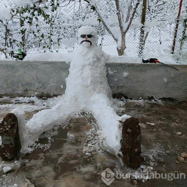 Kar Bursa'ya çok yakıştı