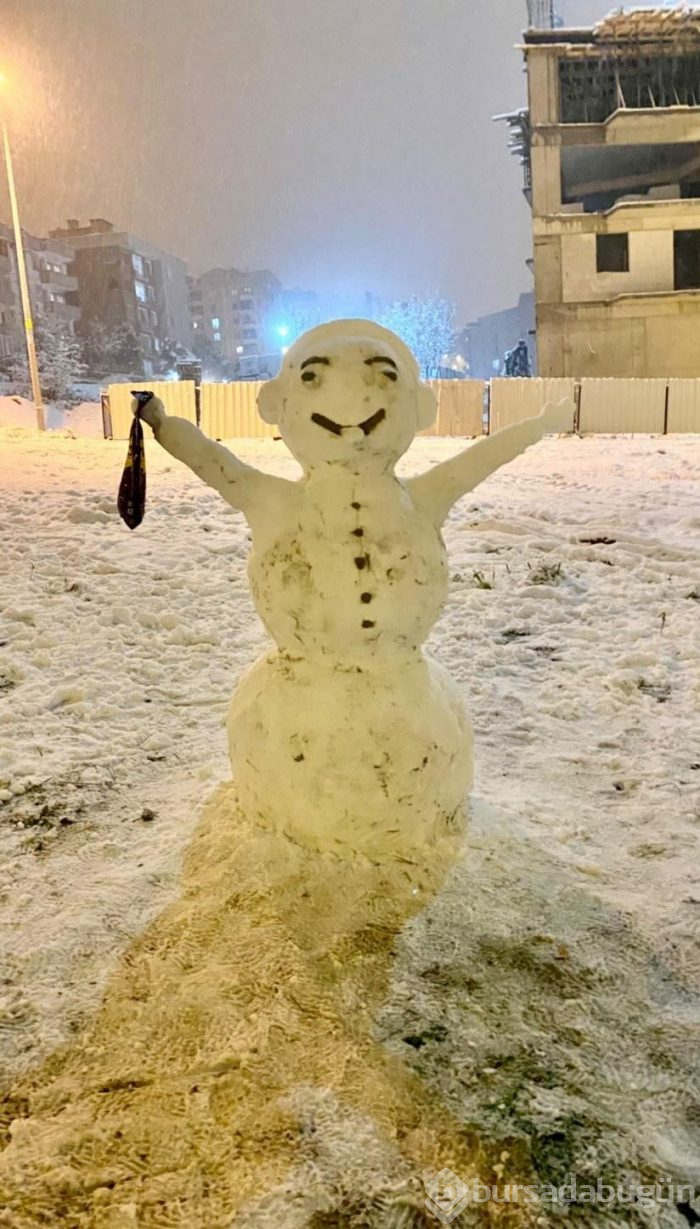 Kar Bursa'ya çok yakıştı