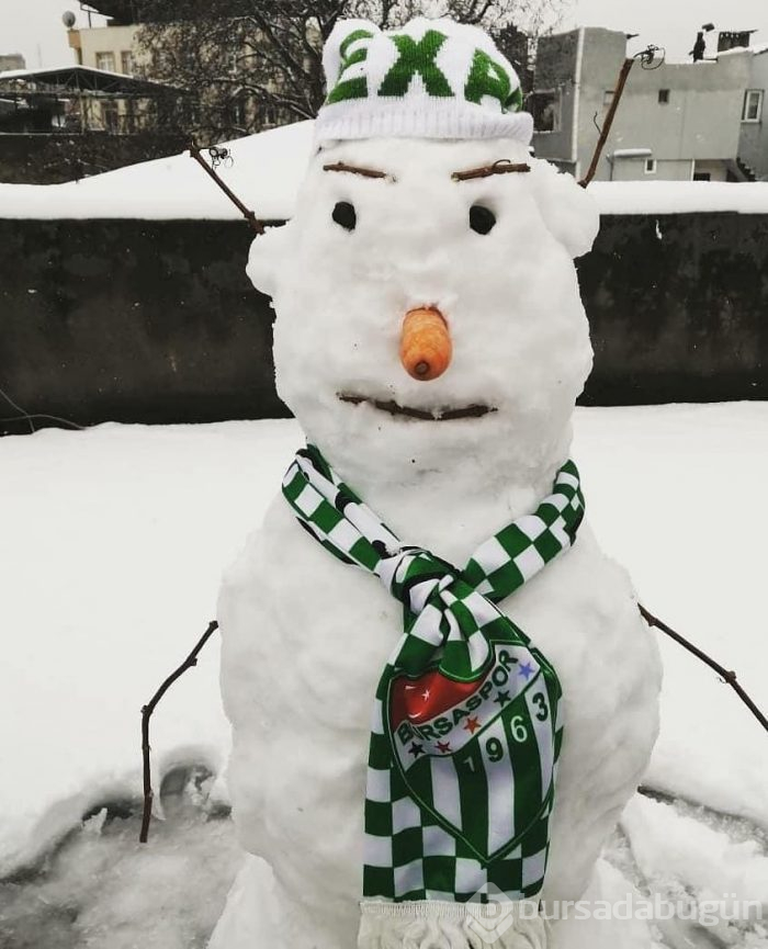 Kar Bursa'ya çok yakıştı