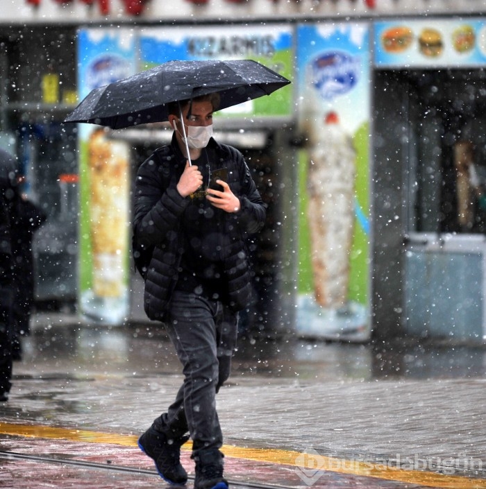 Bursa'dan kar manzaraları