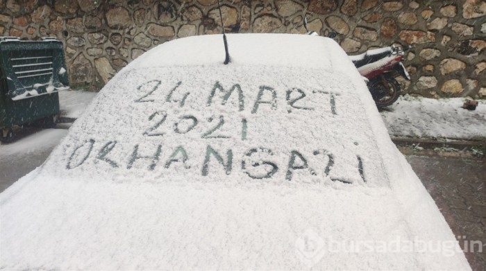 Bursa'dan kar manzaraları