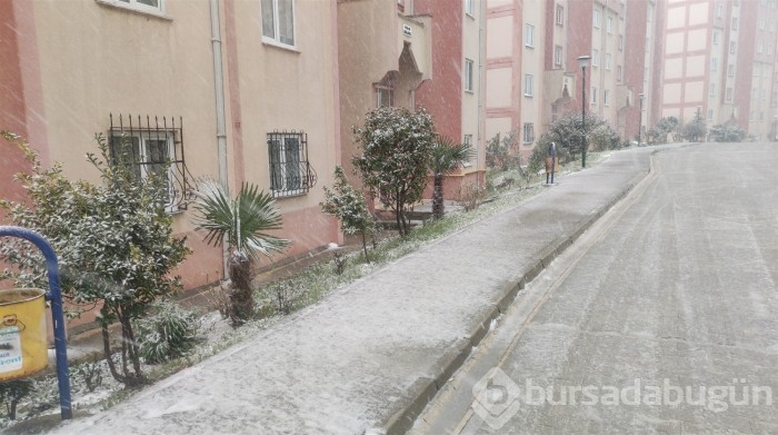 Bursa'dan kar manzaraları