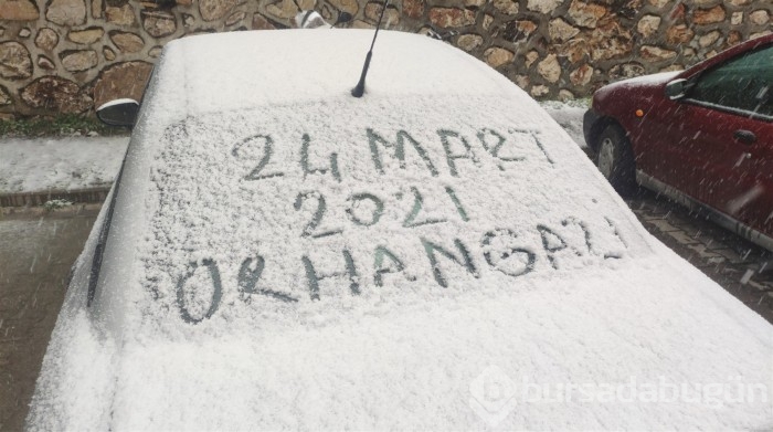 Bursa'dan kar manzaraları