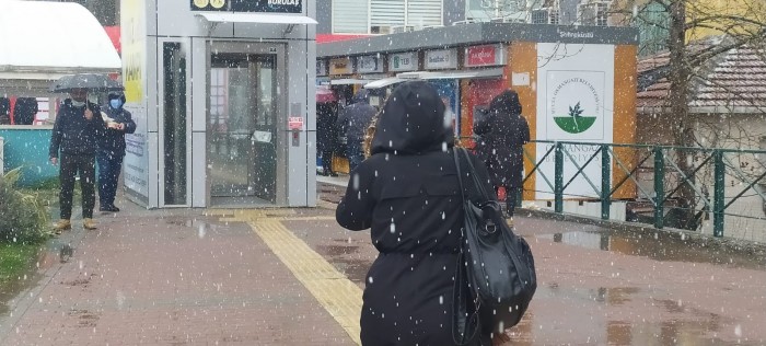 Bursa'dan kar manzaraları
