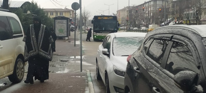 Bursa'dan kar manzaraları