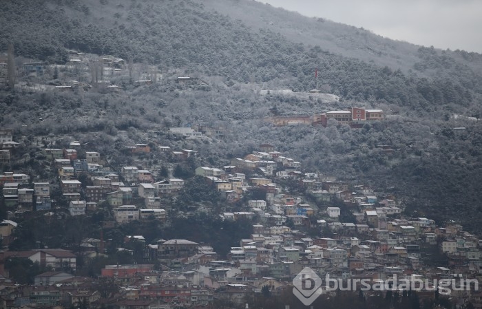 Bursa'dan kar manzaraları
