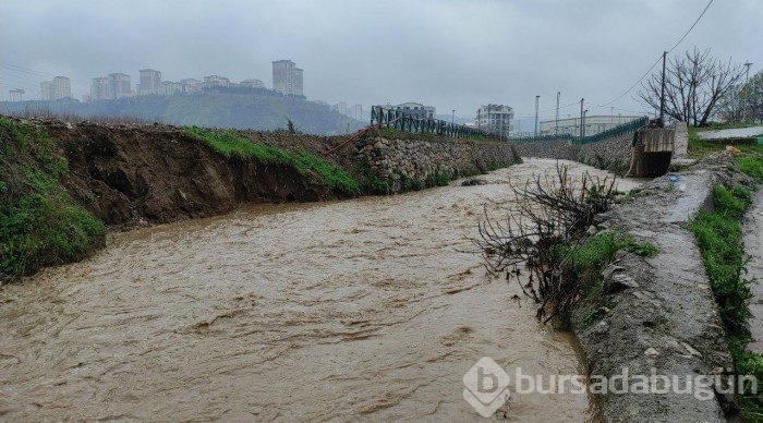 Bursa'da sel alarmı! Dereler taştı