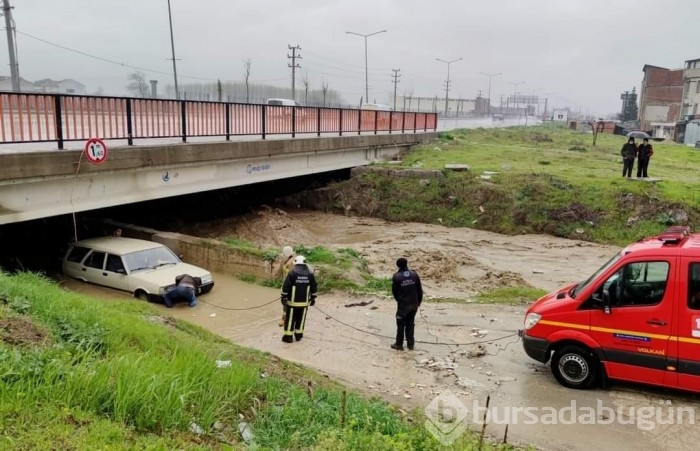 Bursa'da sel alarmı! Dereler taştı