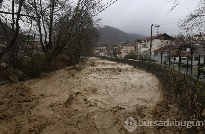 Bursa'da sel alarmı! Dereler taştı