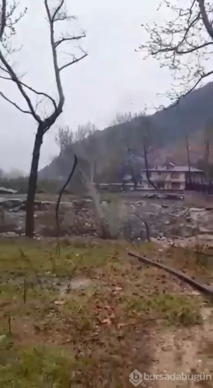 Bursa'da sel alarmı! Dereler taştı