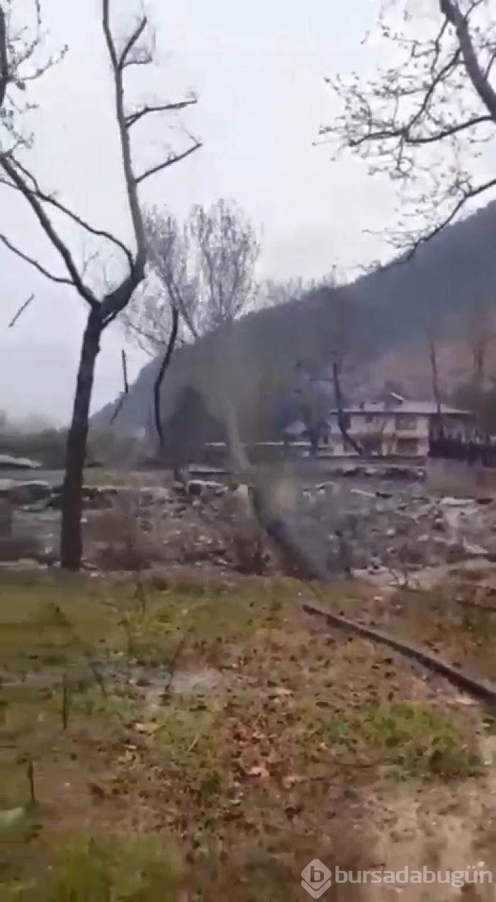 Bursa'da sel alarmı! Dereler taştı