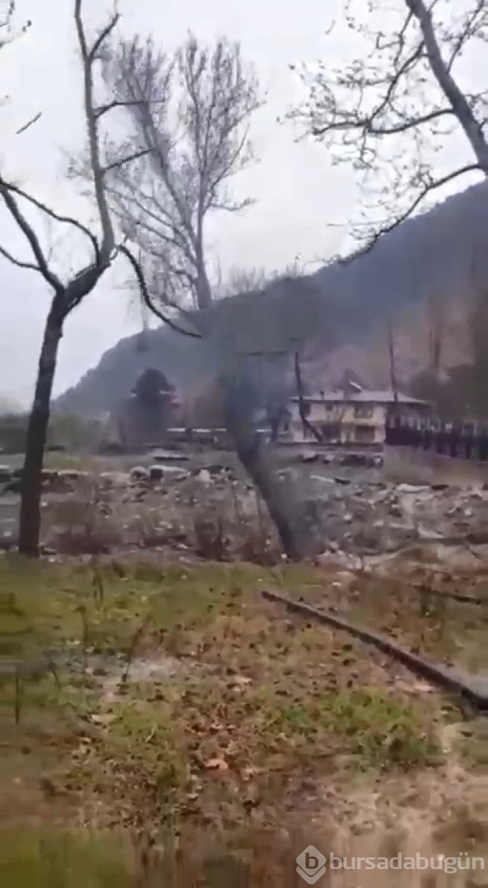 Bursa'da sel alarmı! Dereler taştı