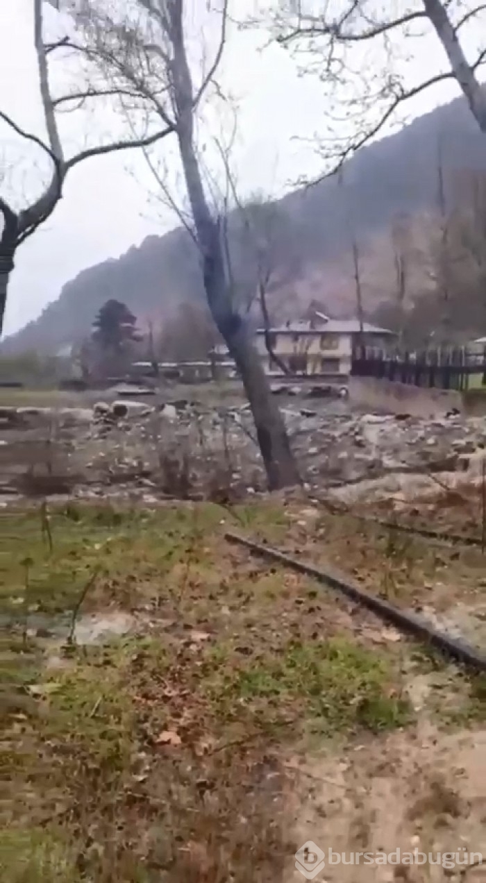 Bursa'da sel alarmı! Dereler taştı