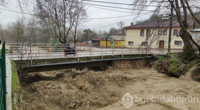 Bursa'da sel alarmı! Dereler taştı