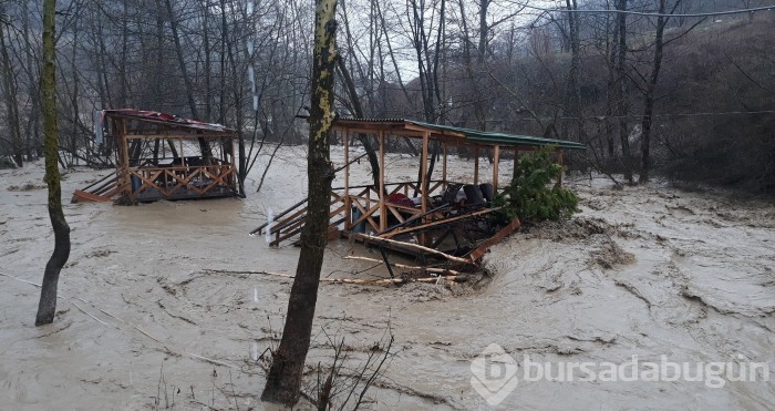 Bursa'da sel alarmı! Dereler taştı