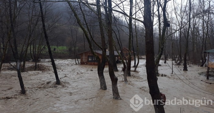 Bursa'da sel alarmı! Dereler taştı