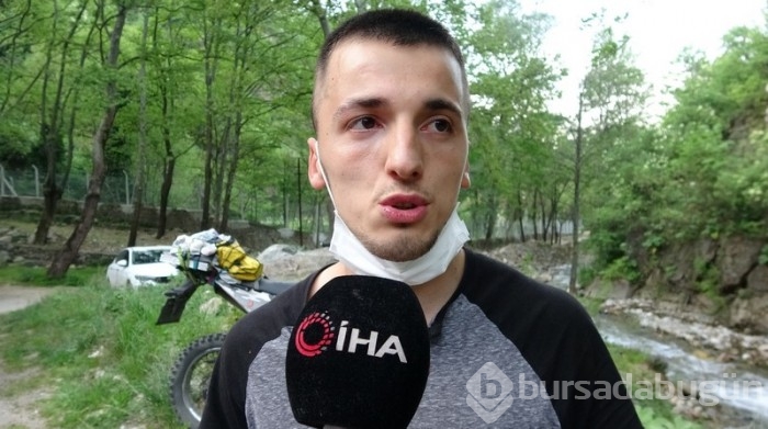 Bursa'da polislerden kaçmak için kayalıklara tırmandı, mahsur kaldı!