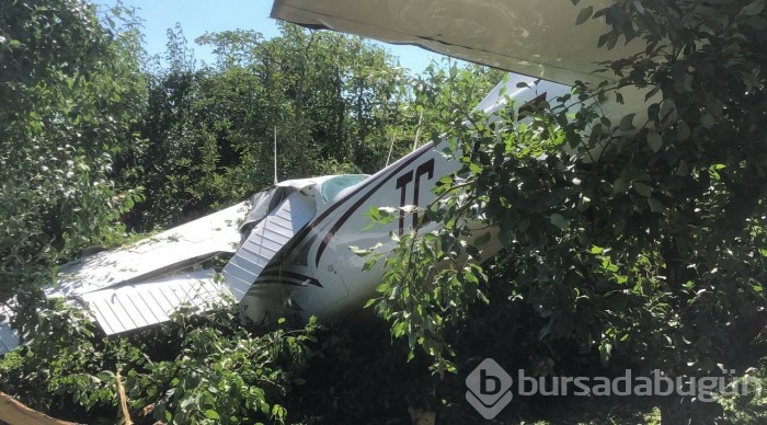 Bursa'da uçak kazası!