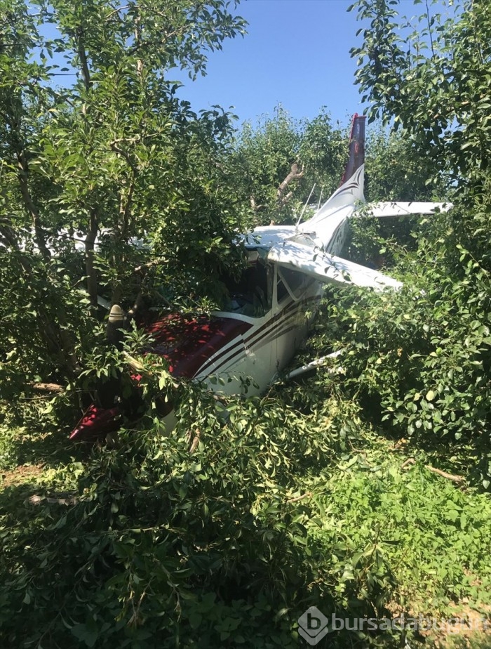Bursa'da uçak kazası!