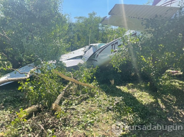 Bursa'da uçak kazası!