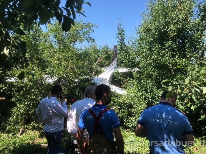 Bursa'da uçak kazası!