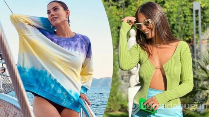 Oğuzhan Koç'la tatile giden Demet Özdemir'den tekne pozları!