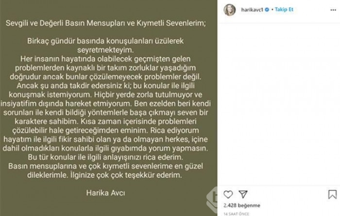 Harika Avcı'dan yıllar sonra ilk fotoğraf!
