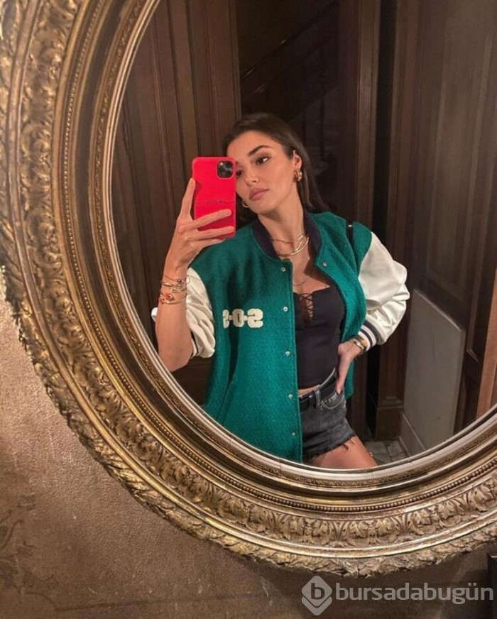 Hande Erçel pozlarıyla tam not aldı
