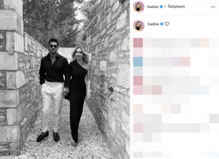 Hadise, sevgilisiyle el ele pozlarını paylaştı