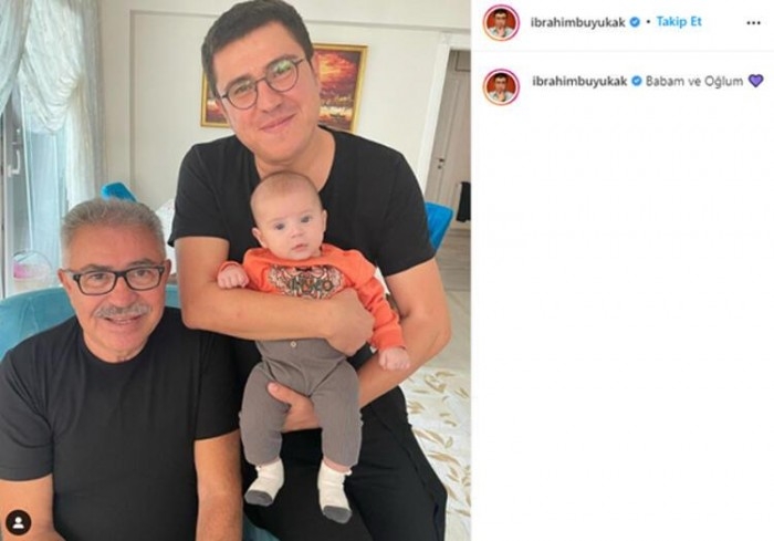 İbrahim Büyükak'tan 'babam ve oğlum' pozu