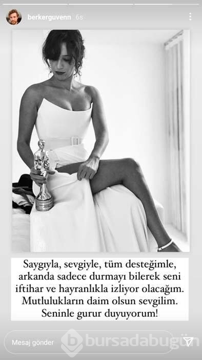 Nihal Yalçın'a, oyuncu sevgilisinden destek