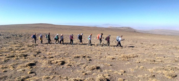 Nemrut Krater Gölü çevresinde kamp kurup, görüntüleri paylaştılar...